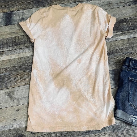 Small Business Owner Bleach Dyed Tee Size Small - Picture 3 of 4